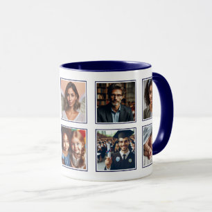 Caneca Colagem de 10 Fotos Personalizadas de Amigos da Fa