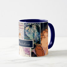 Colagem de Artes do Poster vintage Francês Persona