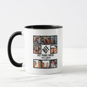 Caneca Colagem de Fotografias BFF 8 Personalizadas para M