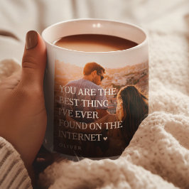 Caneca Colagem de Fotografias com Engraçado, Casal 4 Onli