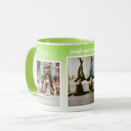 Caneca Colagem de Fotos de Irmãs com Nomes, Melhor Terapi