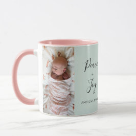 Caneca Colagem de Fotos Delicada Script 2