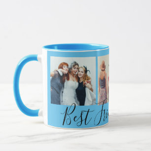 Caneca Colagem de Fotos dos Melhores Amigos para Sempre