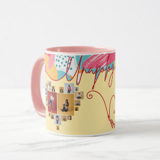 Caneca Colagem de Fotos Feminina Personalizada e Sem Desc