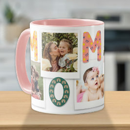 Caneca Colagem de Fotos para Bebês, Filhos e Mamães