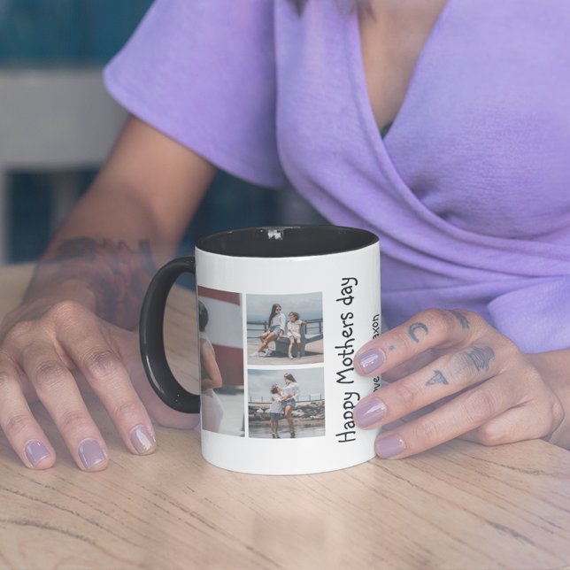Caneca Colagem de Fotos Personalizada 6 | DIA DE AS MÃES (Criador carregado)