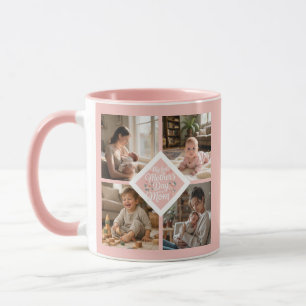 Caneca Colagem de Fotos Personalizada de 1º Dia das Mães