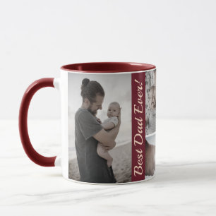 Caneca Colagem de Fotos Personalizada Dia dos Pais