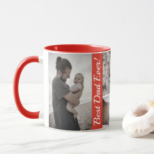Caneca Colagem de Fotos Personalizada Dia dos Pais
