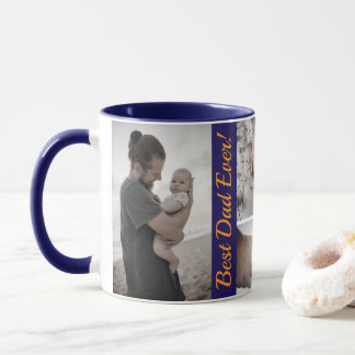 Caneca Colagem de Fotos Personalizada Dia dos Pais