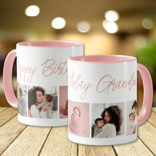 Caneca Colagem de Fotos Personalizada Feliz Aniversário V