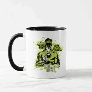 Caneca Colagem de Texto Lanterna Verde - Cor