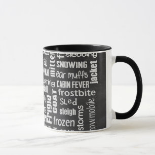 Caneca Colagem do inverno
