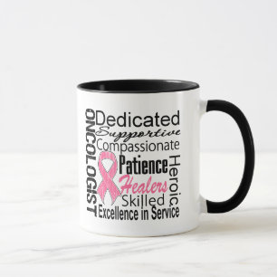 Caneca Colagem do oncologista do cancro da mama