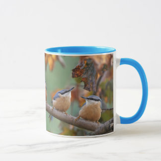Caneca Colagem do pica-pau-cinzento