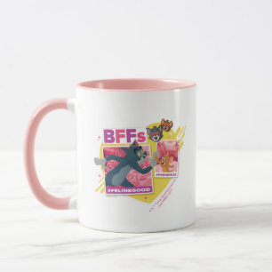 Caneca Colagem Emoji de Foto do Tom & Jerry BFF