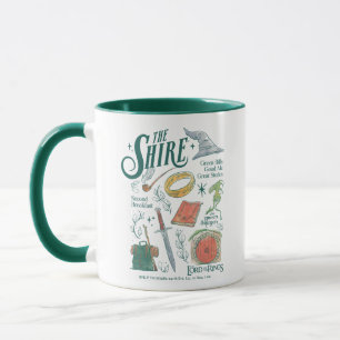 Caneca Colagem Gráfica em Aquarela THE SHIRE™
