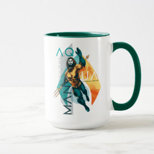 Caneca Colagem modernista de Aquaman   Aquaman
