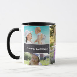 Caneca Colagem Personalizada 6 Fotos, Personalizada, com 