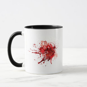 Caneca Colagem vermelha do corpo da lanterna