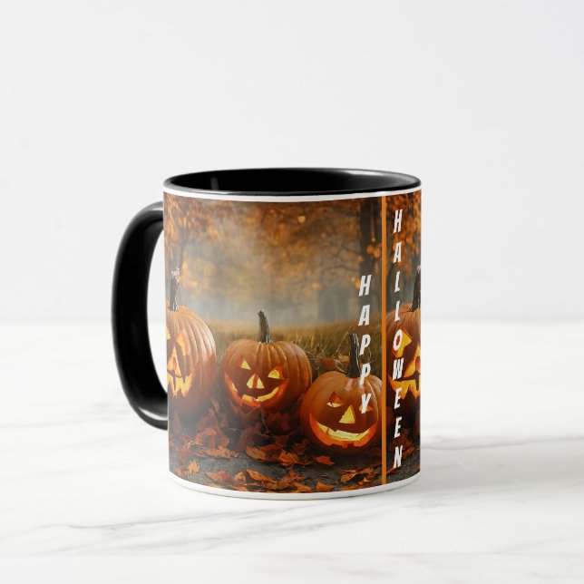 Caneca Coleção da Família Spooky Pumpkins (Frente Esquerda)
