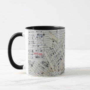 Caneca Coleção de Cartão de Biblioteca Antigo