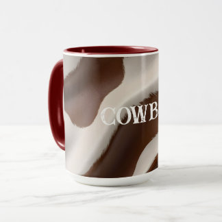 Caneca Coleção de Couro de Vaca Falso Luxuoso Moderno e E