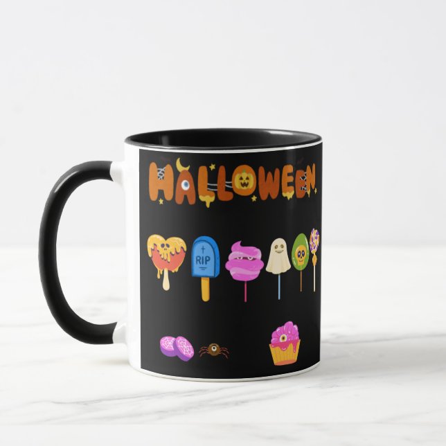 Caneca coleção de estilos de halloween (Esquerda)