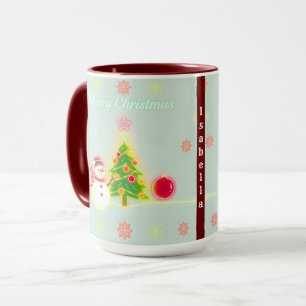 Caneca Coleção de Férias do Natal Neon Trendy