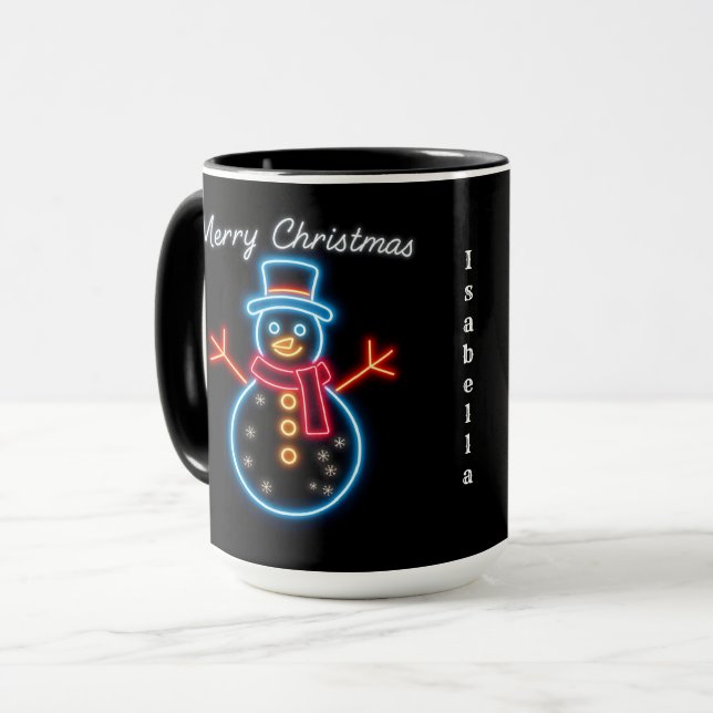 Caneca Coleção de Férias Neon Natal Trendy (Frente Esquerda)