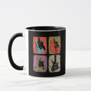Caneca Coleção de Guitarra Elétrica Banda Guitarrista Vin