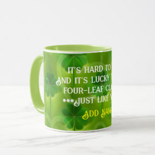 Caneca Coleção de Listas do Moderno Green Clover 4