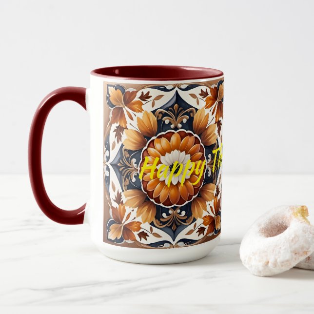 Caneca Coleção de outono de Ação de Bomba Popular (Com Donut)