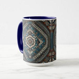 Caneca Coleção de Padrões Antigos e Lindos Turcos Moderno