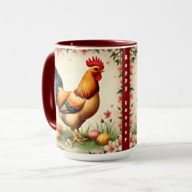 Caneca Coleção de Páscoas de bandeja de feriado de páscoa (Frente Esquerda)