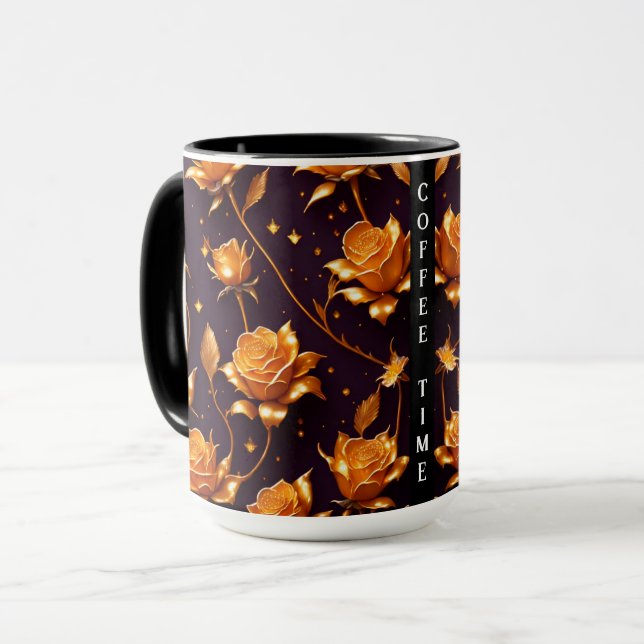 Caneca Coleção Dourada de Boho Boho de Trendy Luxury (Frente Esquerda)