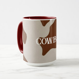 Caneca Coleção Elegante de Luxo em Couro de Vaca Falso