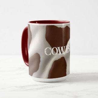 Caneca Coleção Elegante Luxuosa de Couro de Vaca Falso
