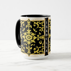 Caneca Coleção Floral Elegante de Luxo Moderno