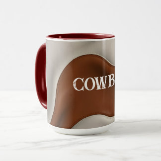 Caneca Coleção Luxuosa e Elegante de Couro de Vaca Falso 