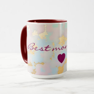 Caneca Coleção Luxuosa Popular Rosa Bege Rosa Mentol Dour