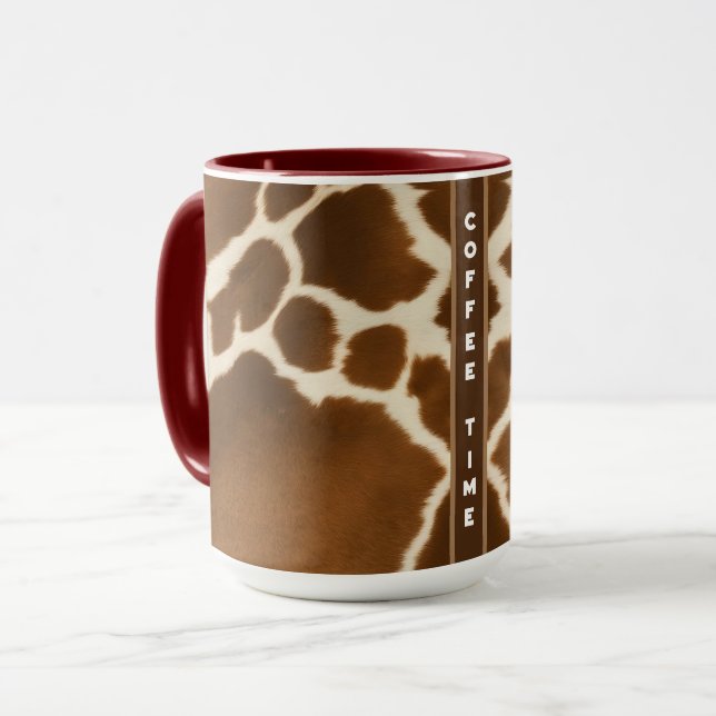Caneca Coleção Moderna de Leather Faux Faux Cow (Frente Esquerda)