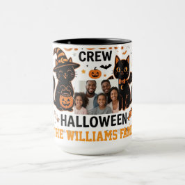 Caneca Coleção Personalizada de Família de Gato Preto de
