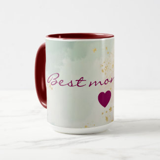 Caneca Coleção Popular Abstrata Rosa Beijo de Hortelã