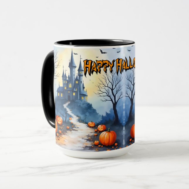 Caneca Coleção Popular de Halloween Assustador Fofo (Frente Esquerda)