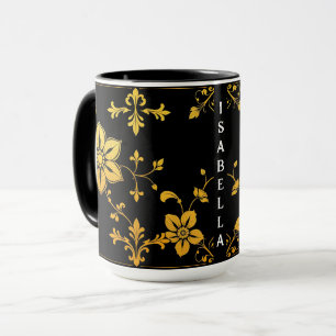 Caneca Coleção Popular de Luxo Elegante Floral