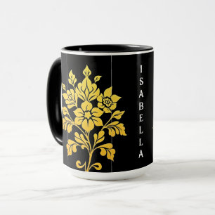 Caneca Coleção Popular de Luxo Floral Elegante
