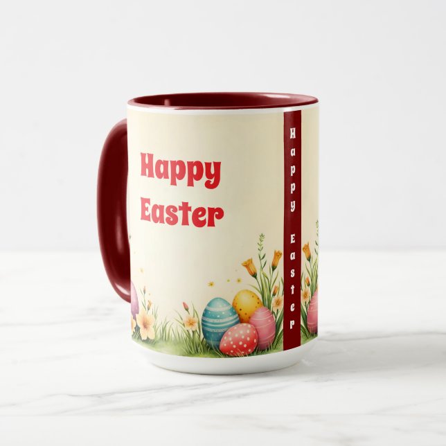 Caneca Coleção Popular do Pequeno Coelho páscoa (Frente Esquerda)