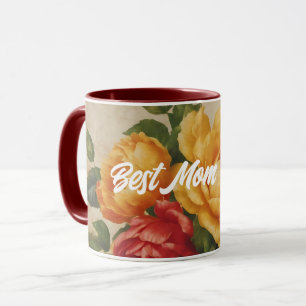 Caneca Coleção Popular Floral Watercolor Vintage