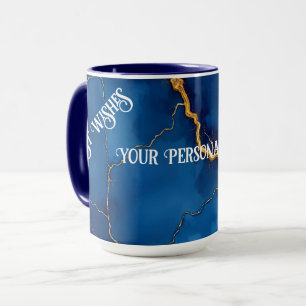 Caneca Coleção Real Dourada Marble Popular